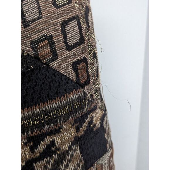 Vintage Leoniak Metallic Retro Knit Oversized Sweater Jacket Womens Size M - Picture 11 of 11